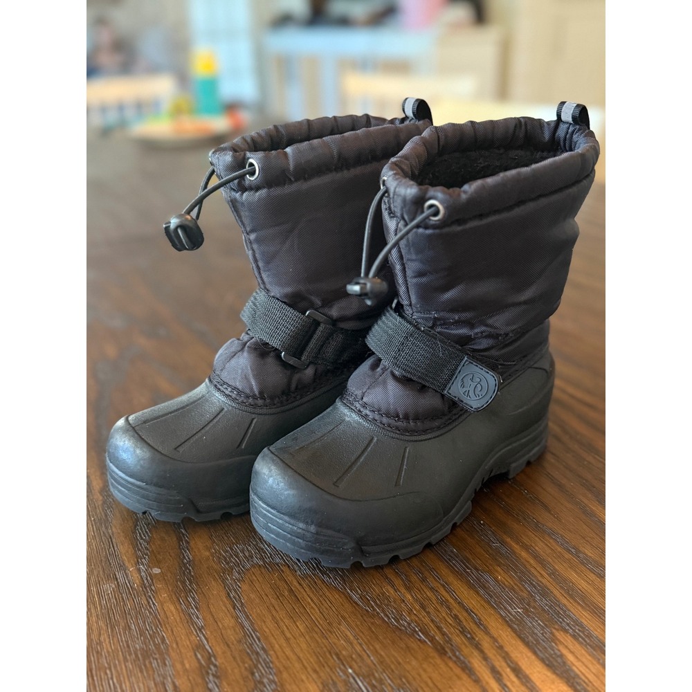 Northside Frosty Snow Boots Kids Size 13 Black Thermolite Insulated Waterproof